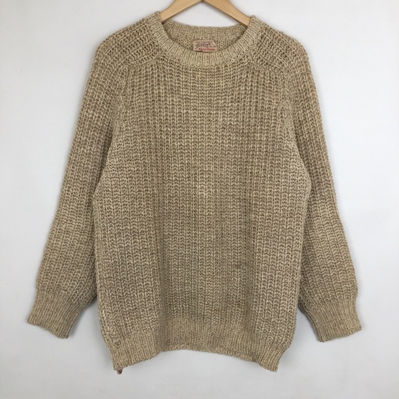 Vintage Alan Paine Men's Fisherman Sweater Chunky Knit Wool Vintage Alan Paine Men's Fisherman Sweater Chunky Knit Wool